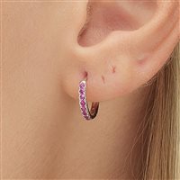 Einzelner Ohrring Brosway Dame FANCY PASSION RUBY in Silber Zirconia FPR85 - FPR85